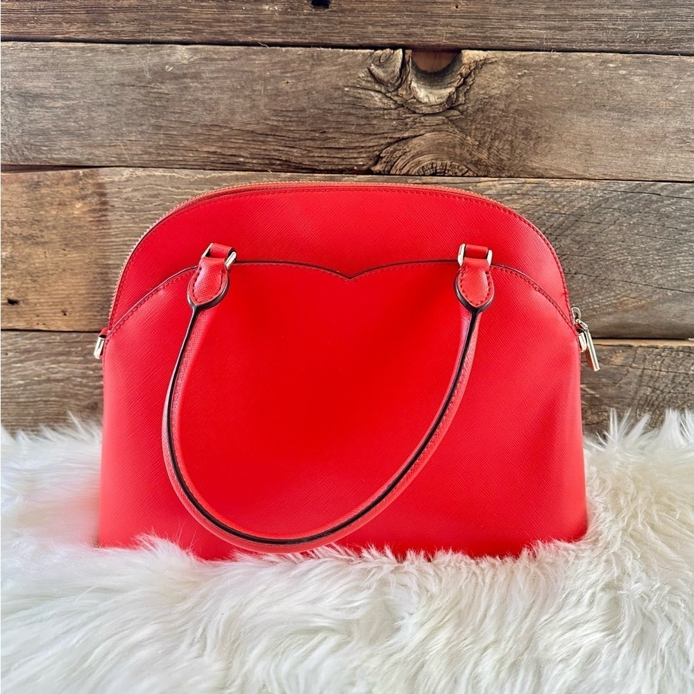 KATE SPADE | ♠️ Vibrant Red Payton Satchel - Picture 2 of 4